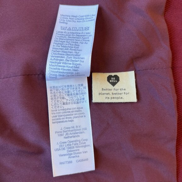 Madewell Caldwell Double Breasted Blazer Red Burgundy Long Classic Jacket - Picture 9 of 9